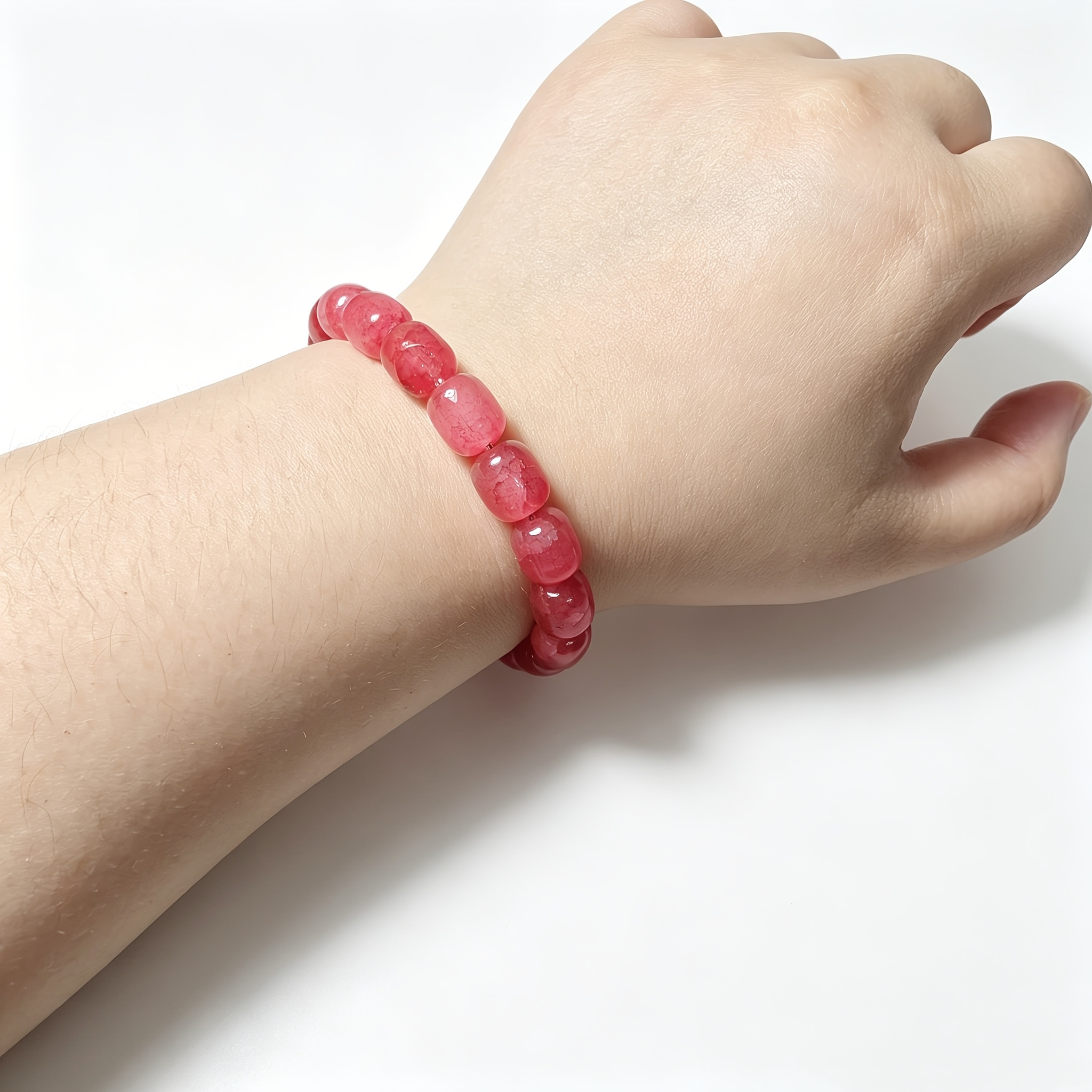 Garnet Bracelet, Vibrant Stone for Good Luck, Ideal Gift